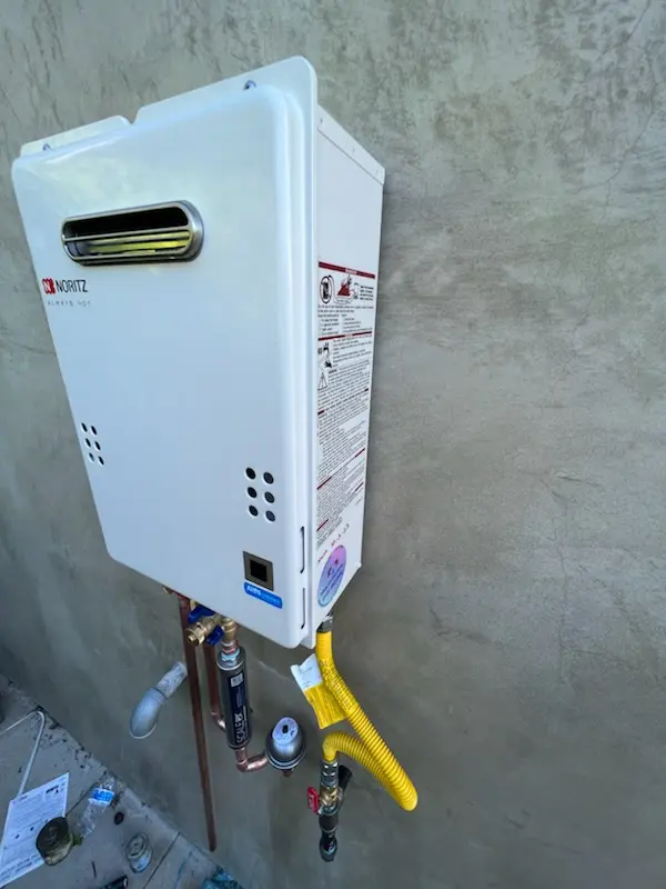 Tankless water heater installation for Big Woods Estates homes