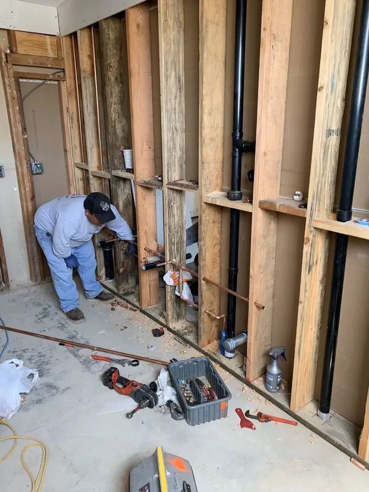Commercial rough-in plumbing for Water Heater Replacement in Big Woods Estates